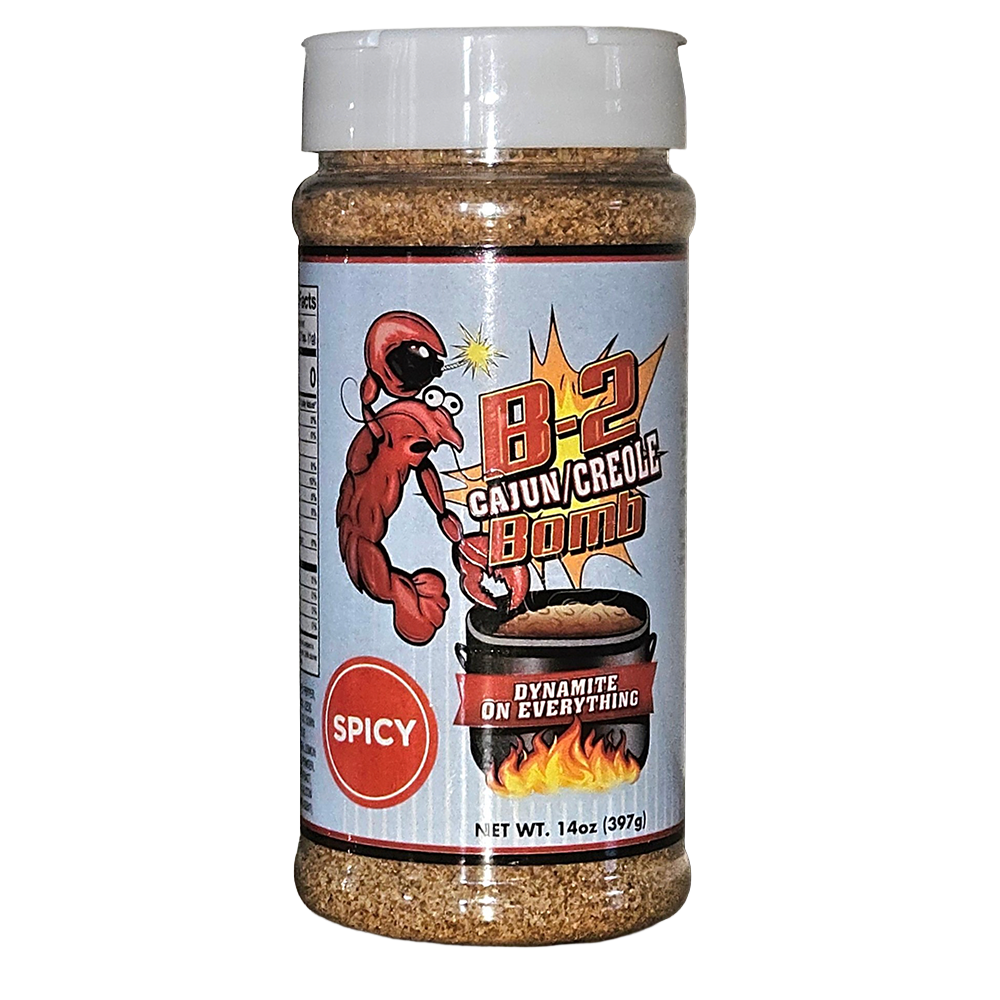 B-2 Cajun/Creole Bomb - Spicy - 14oz Shaker Jar